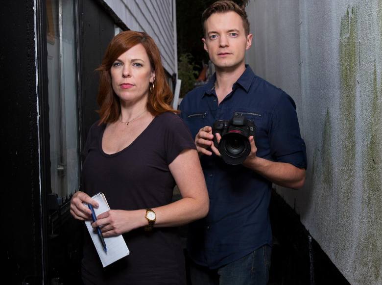 Adam Berry with his co-host, Amy Bruni of the show, Kindred Spirits